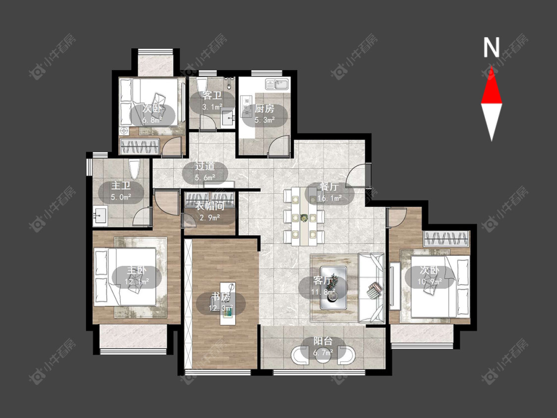 花语江南房源户型图 常州花语江南在售二手房源户型图_小牛看房