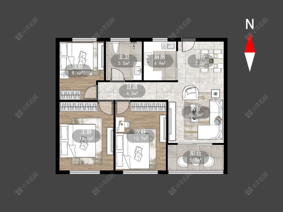 常州路劲天隽峰荟在售二手房源户型图_小牛看房