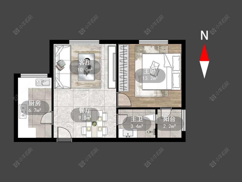 常州新城公馆国际公寓在售二手房源户型图_小牛看房