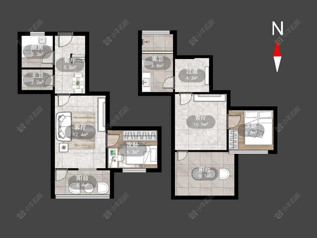 朝阳三村房源户型图 常州朝阳三村在售二手房源户型图_小牛看房