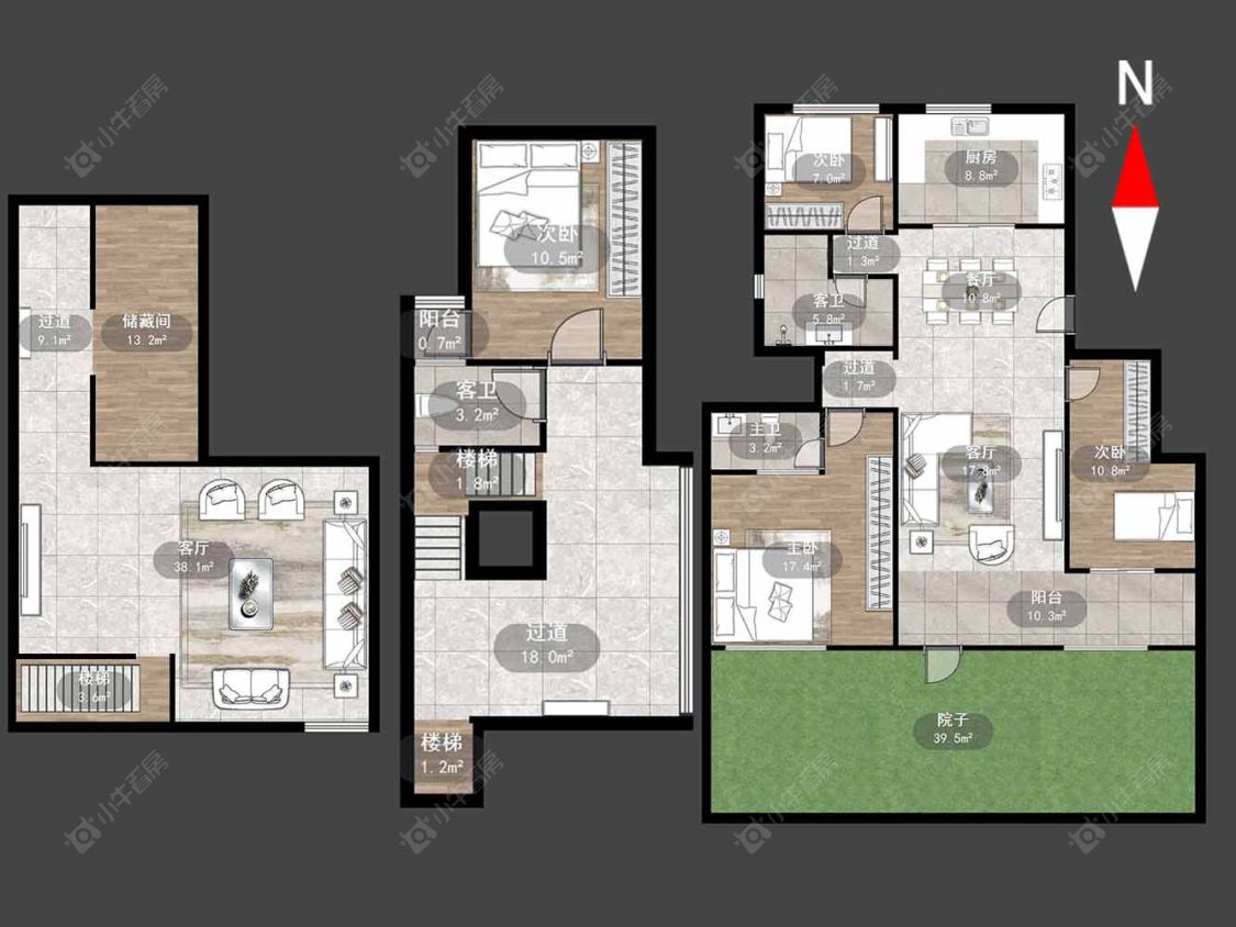 美的翰林府房源户型图 常州美的翰林府在售二手房源户型图_小牛看房