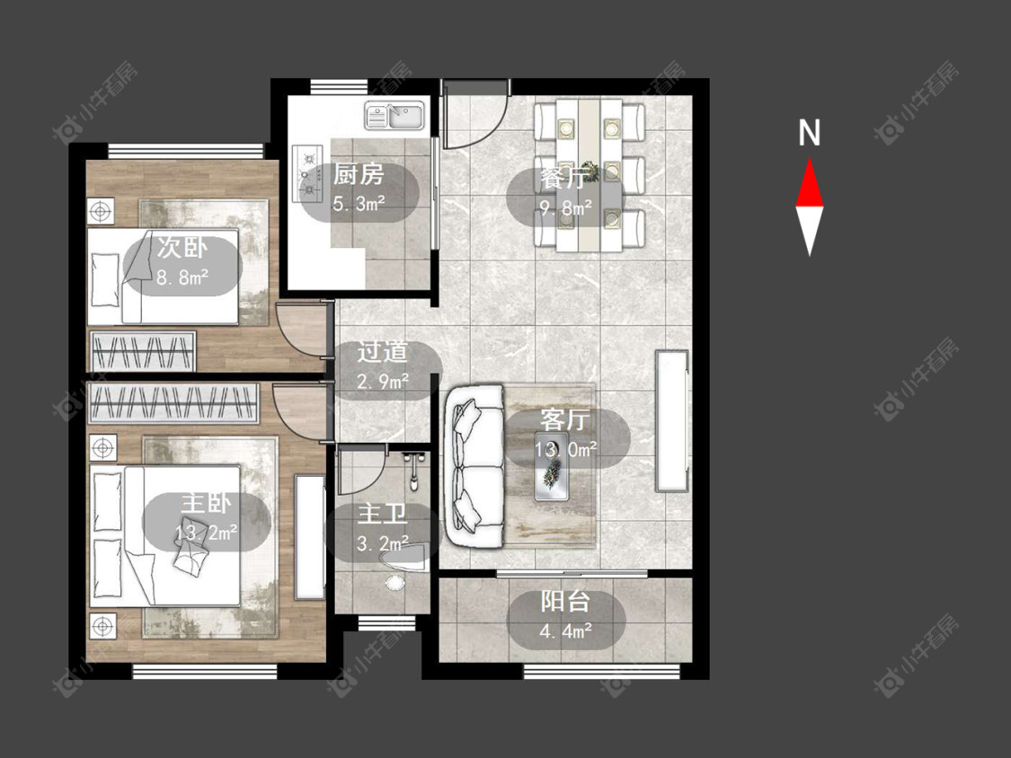 常州绿地世纪城二期在售二手房源户型图_小牛看房