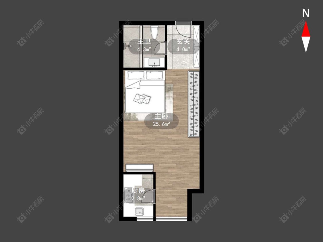 常州景荟凤凰公寓在售二手房源户型图_小牛看房