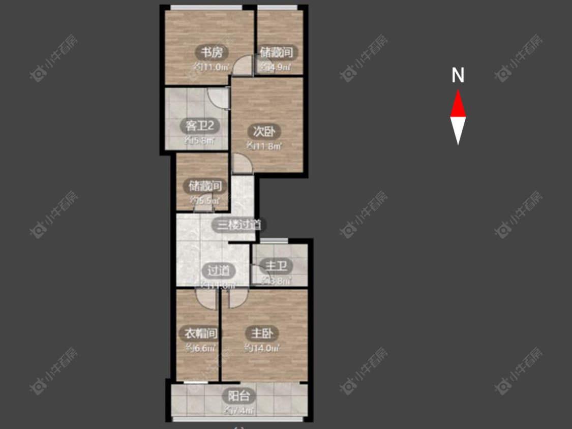 常州水韵江南在售二手房源户型图_小牛看房