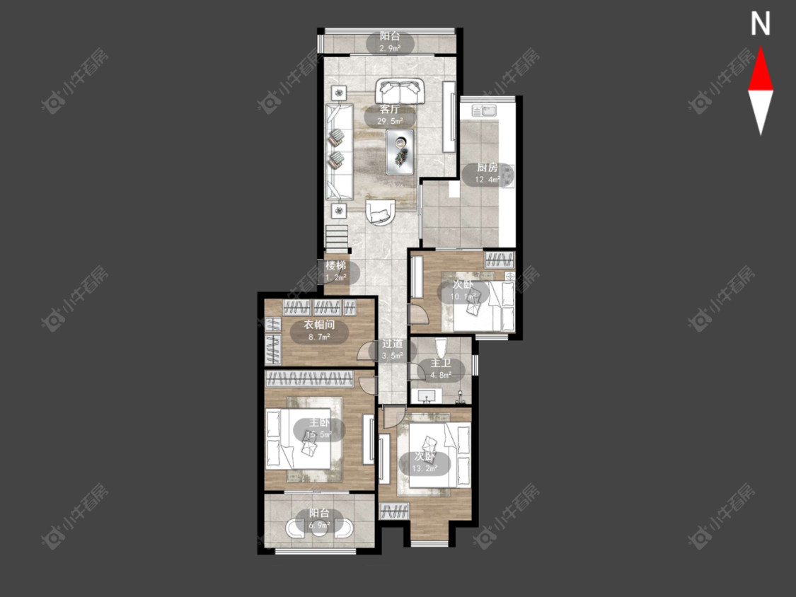 常州鹤苑新都在售二手房源户型图_小牛看房