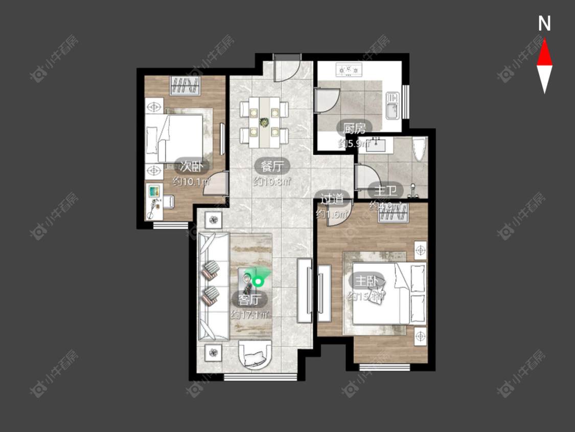 港龙新港城房源户型图 常州港龙新港城在售二手房源户型图_小牛看房