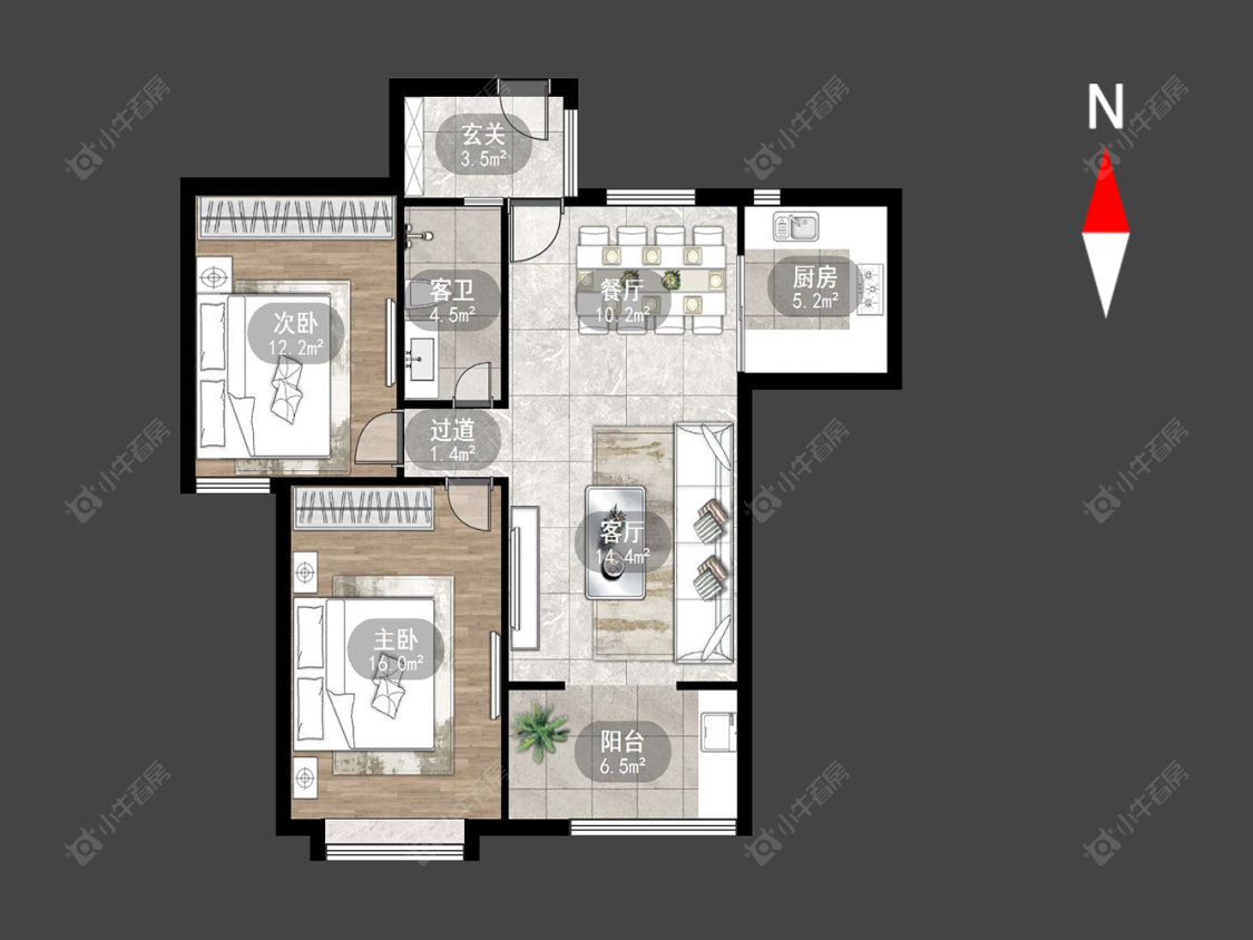 福地聚龙苑房源户型图 常州福地聚龙苑在售二手房源户型图_小牛看房