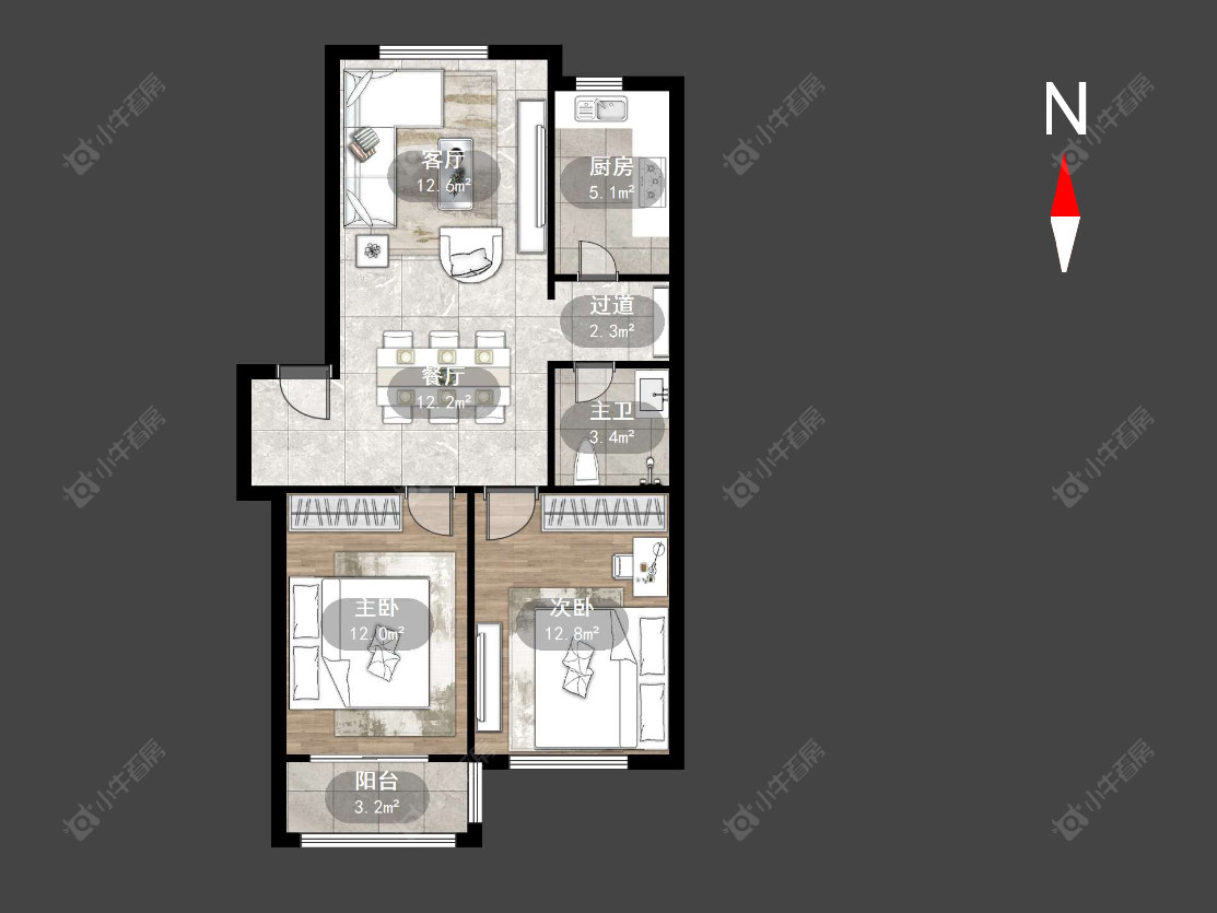 常州丽乐公寓在售二手房源户型图_小牛看房