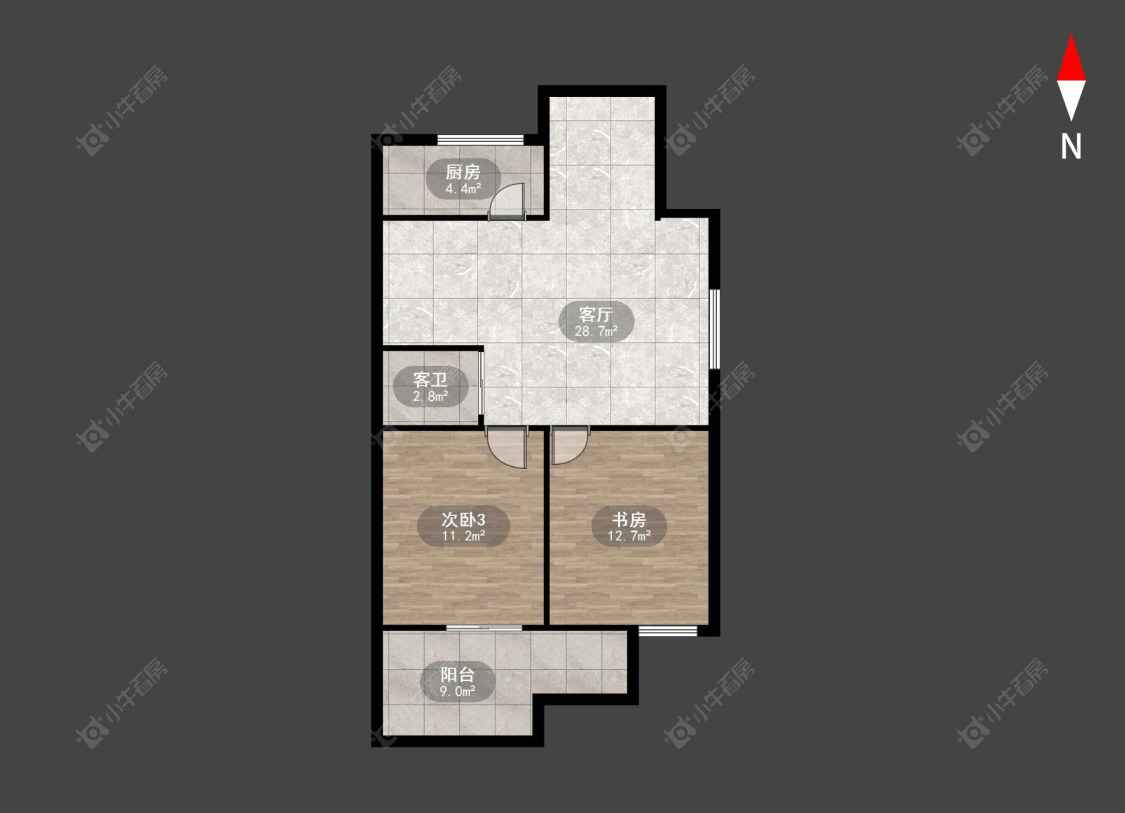 常州勤俭村在售二手房房源户型图_小牛看房