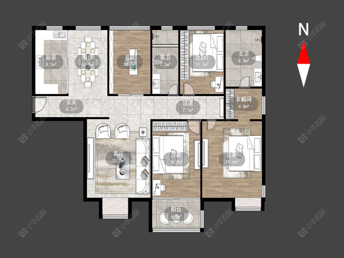 常州金百花园在售二手房源户型图_小牛看房