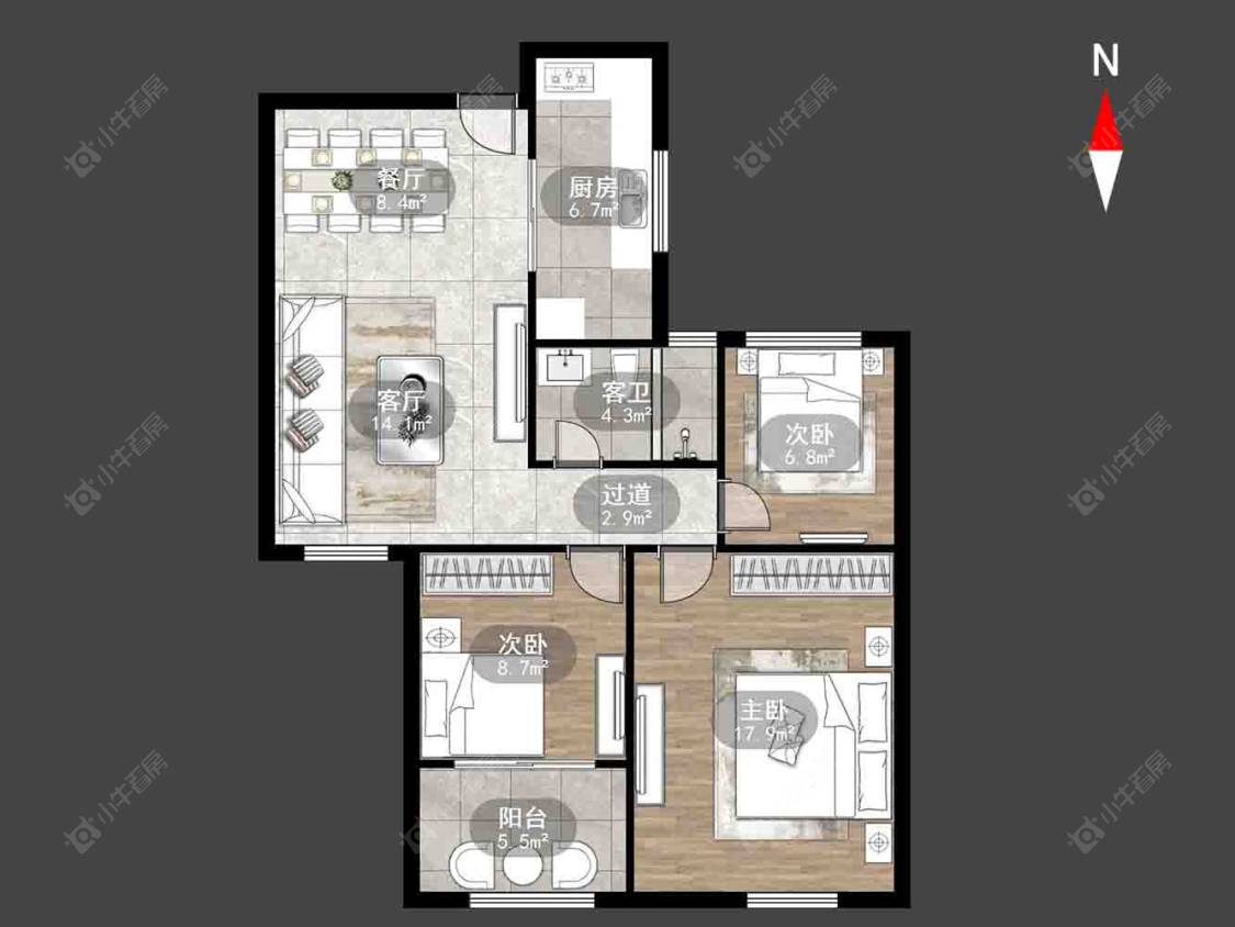 常州港龙新港城在售二手房源户型图_小牛看房