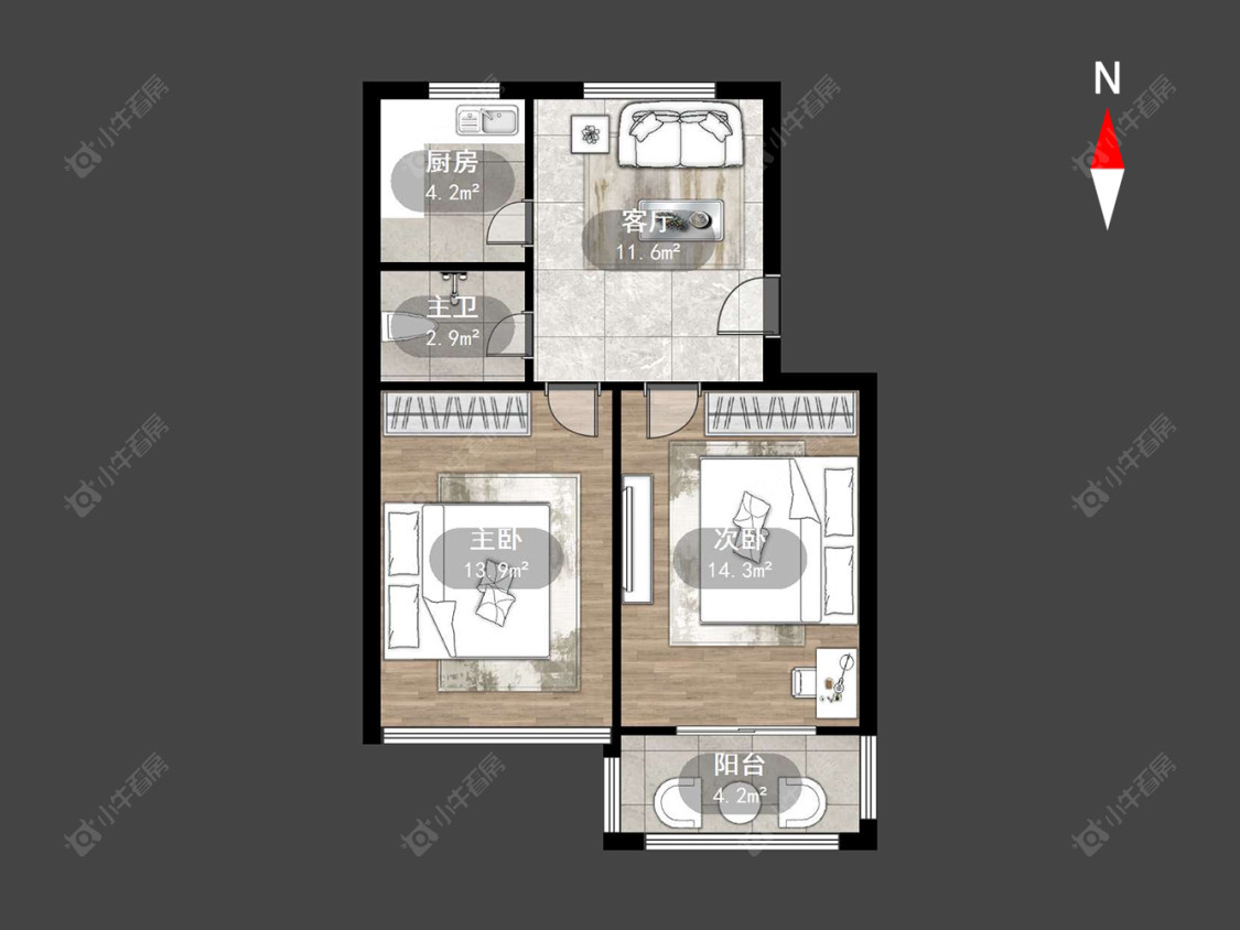 常州清潭许家巷在售二手房源户型图_小牛看房
