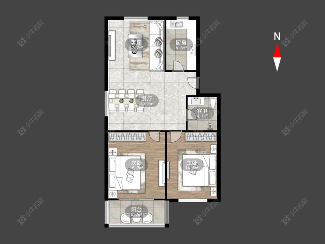 常州建材新村在售二手房房源户型图_小牛看房