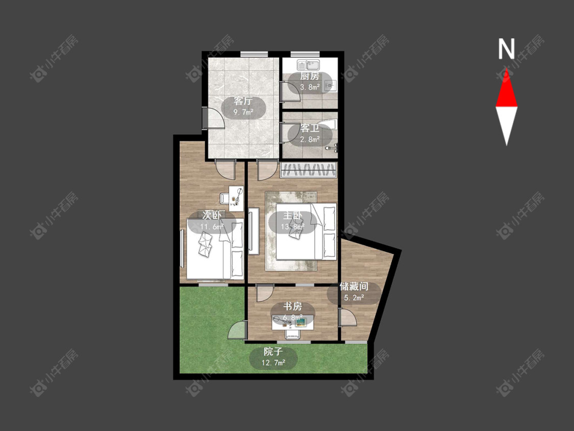 北环新村房源户型图 常州北环新村在售二手房源户型图_小牛看房