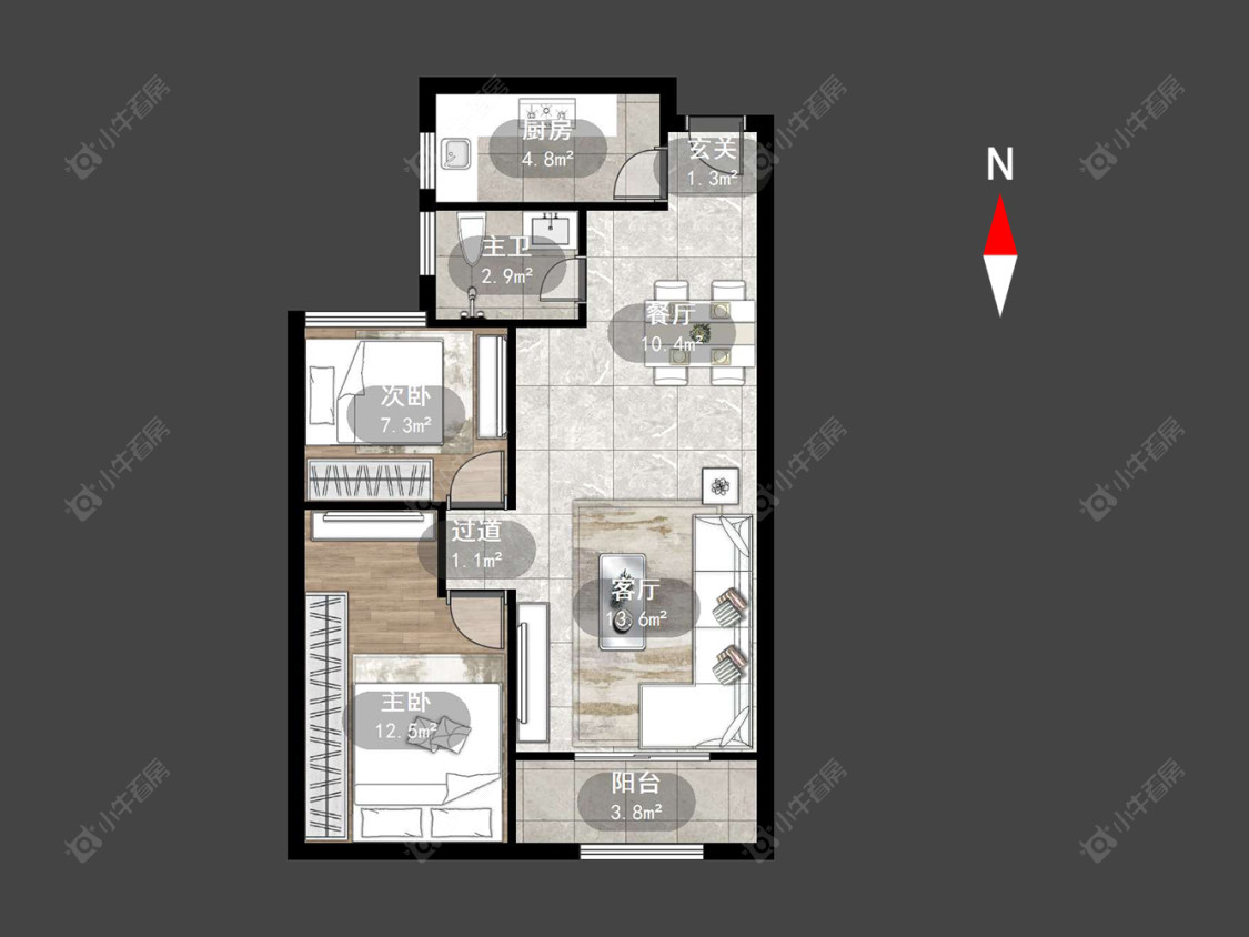 常州绿地世纪城三期在售二手房源户型图_小牛看房