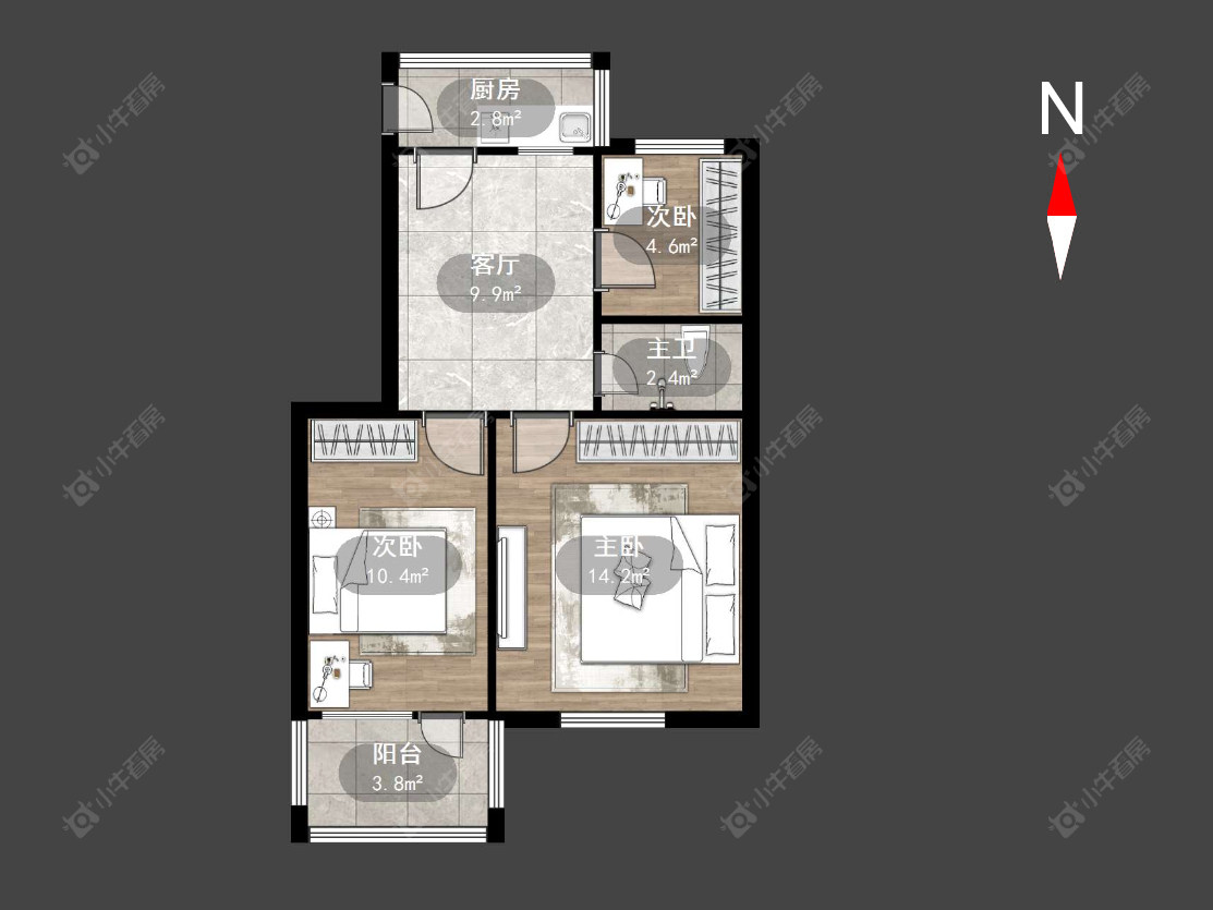 丽华二村房源户型图 常州丽华二村在售二手房源户型图_小牛看房
