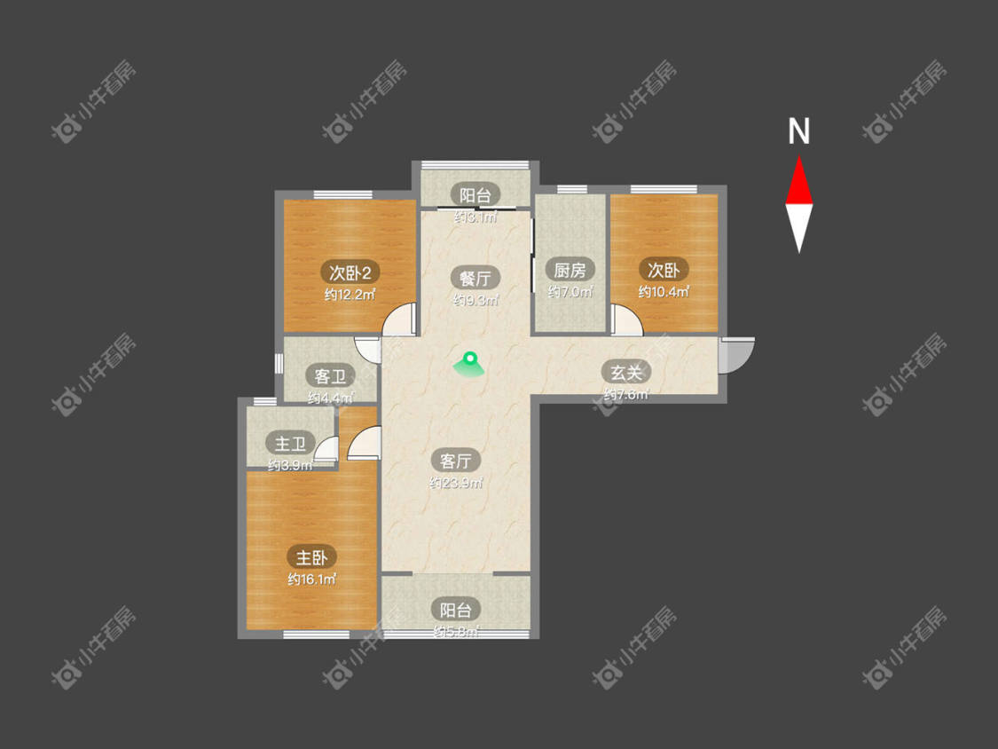 金梅花园南区房源户型图 常州金梅花园南区在租房源户型图_小牛看房