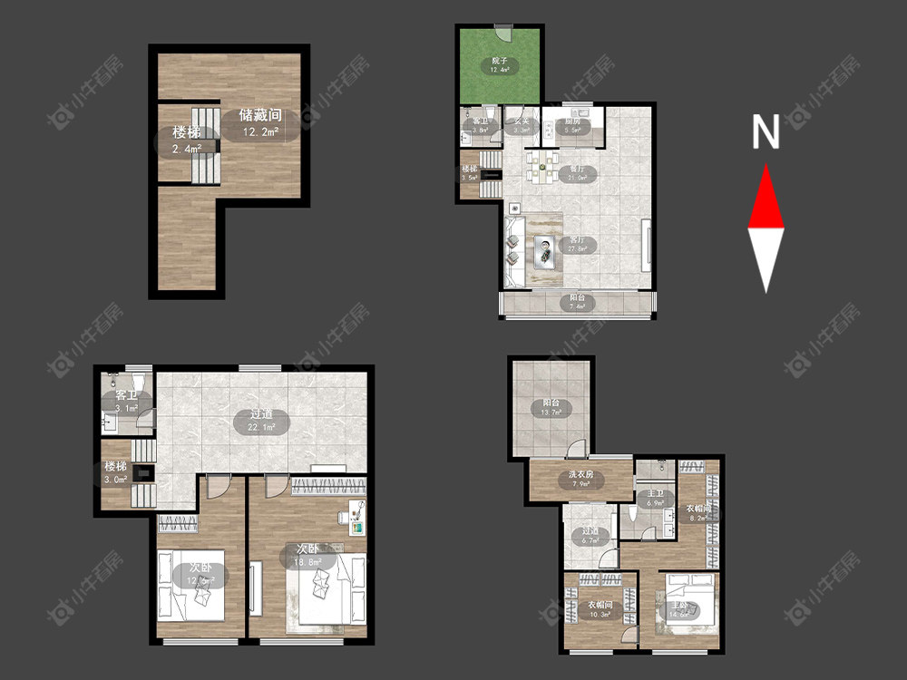 常州栖湖春秋在售二手房源户型图_小牛看房