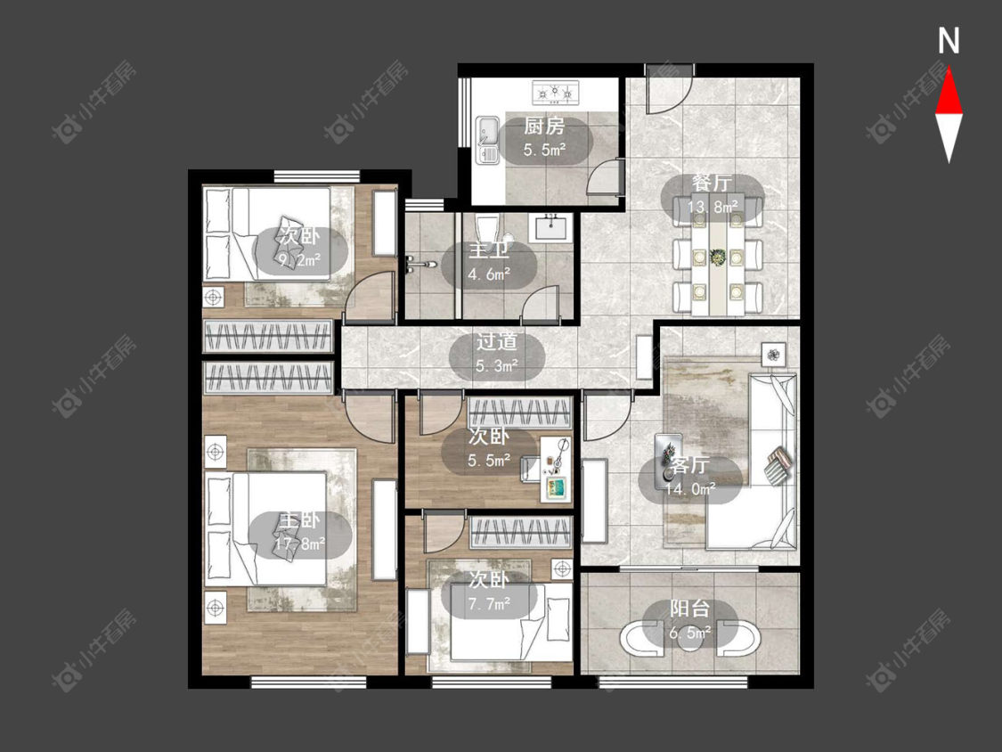 常州青枫壹号4室2厅1卫在售二手房房源图片