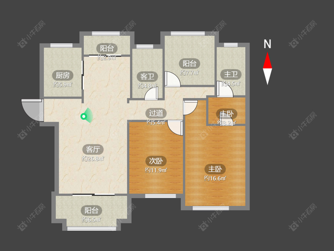 常州大名城西区在售二手房源户型图_小牛看房