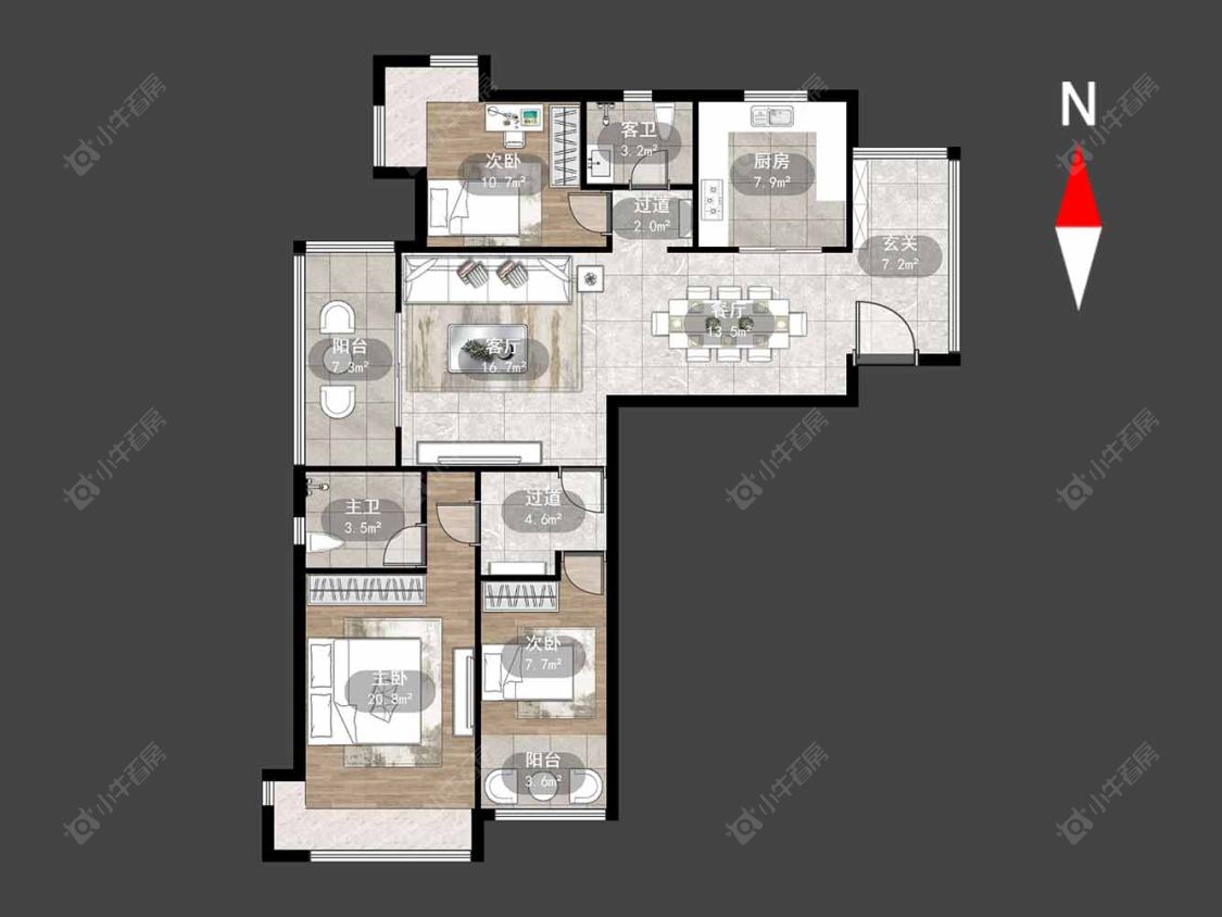 常州御城在售二手房源户型图_小牛看房