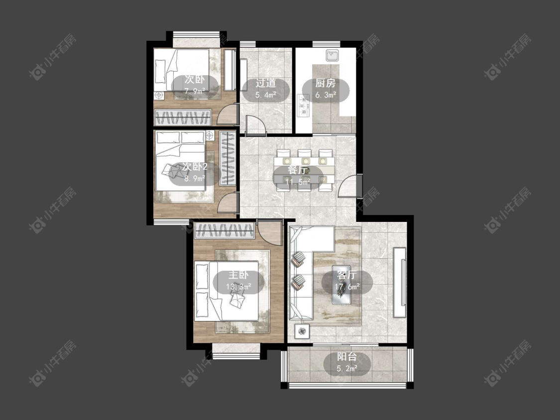 丹阳惠泽苑在售二手房源户型图_小牛看房