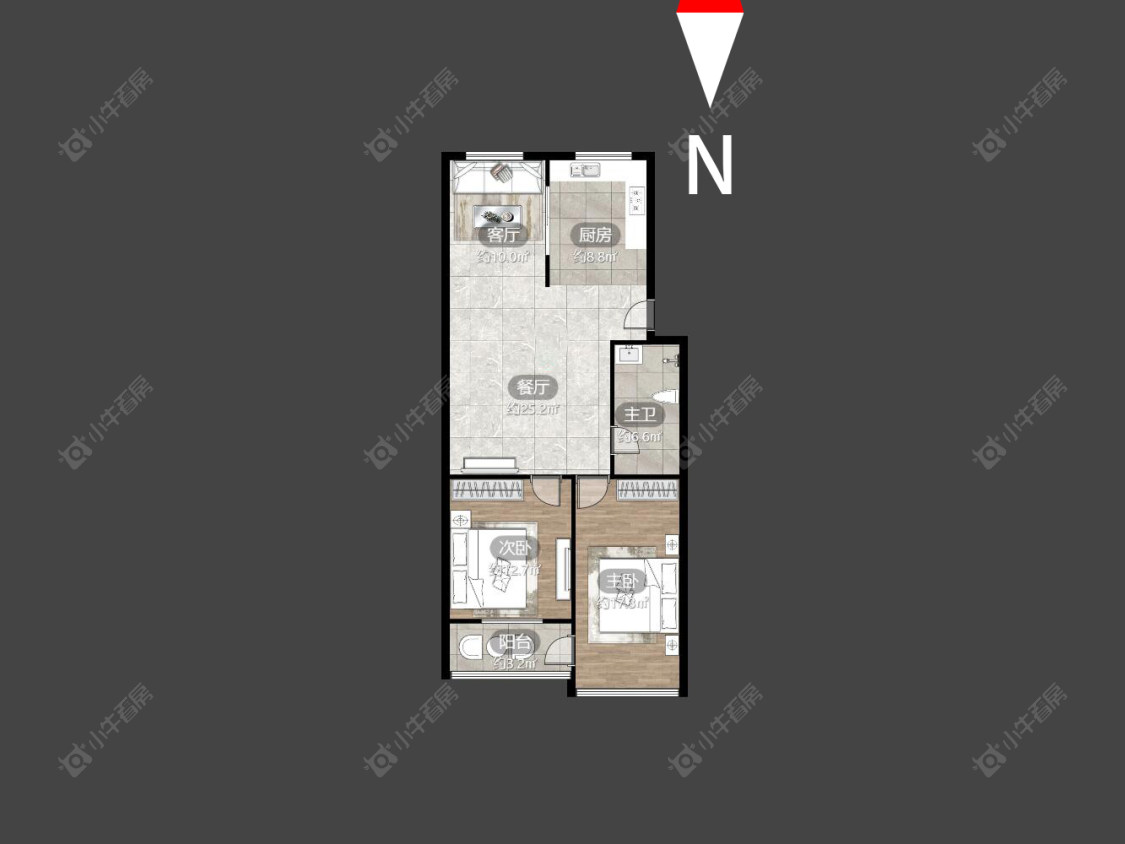 常州中山门公寓在售二手房房源户型图_小牛看房