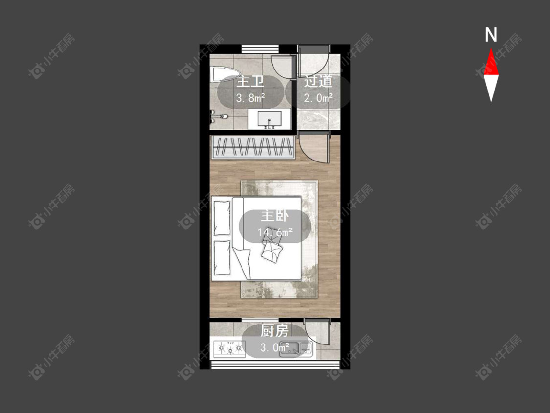 常州航运宿舍在售二手房源户型图_小牛看房