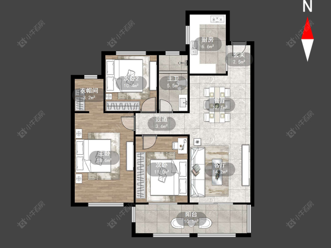 常州金正花园在售二手房源户型图_小牛看房