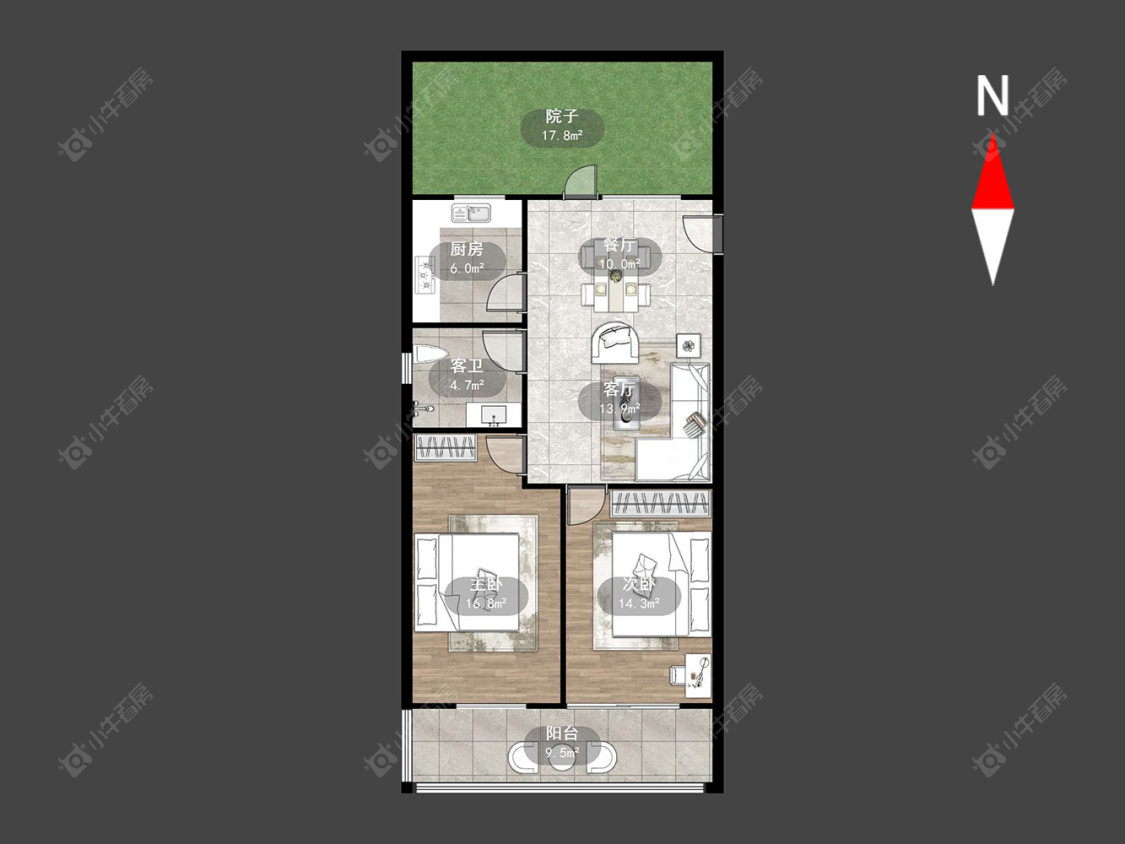 常州怀德中路在售二手房源户型图_小牛看房