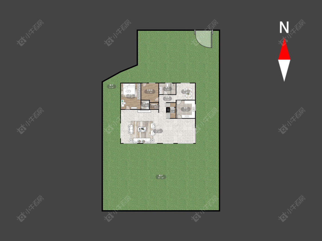 常州阳光花园(新北)别墅区在售二手房源户型图_小牛看房