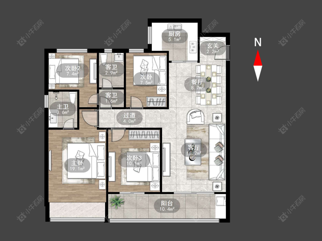 蓝光晶曜房源户型图 常州蓝光晶曜在售二手房源户型图_小牛看房