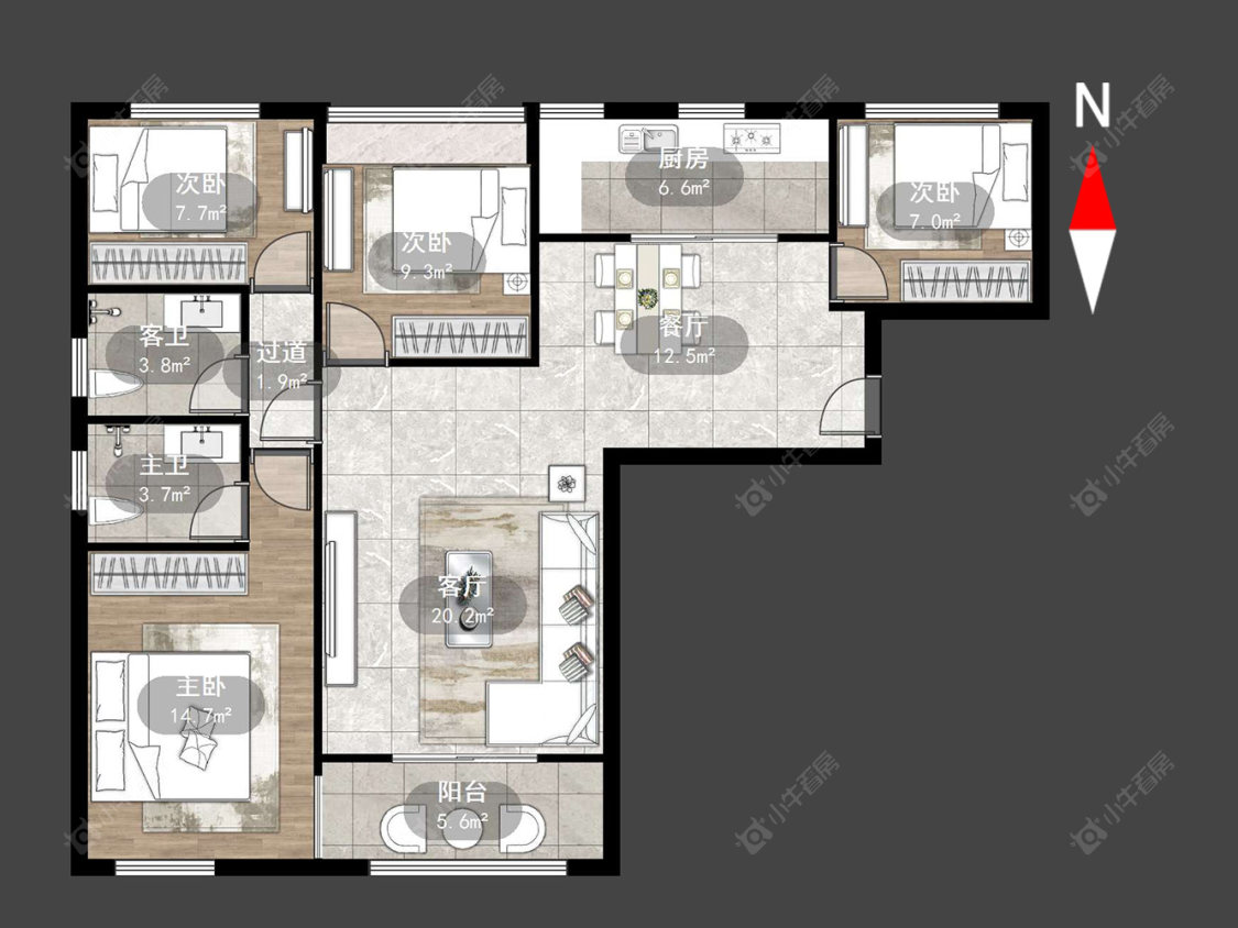 常州国茂新家园在售二手房源户型图_小牛看房