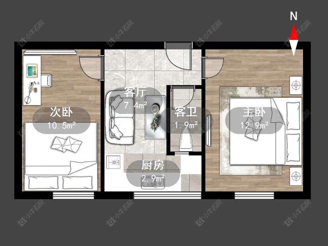 常州工房南区在售二手房源户型图_小牛看房