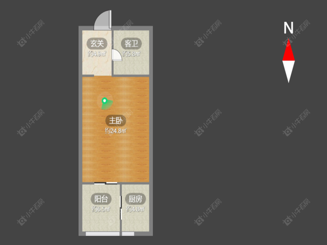常州新北万达广场在售二手房源户型图_小牛看房