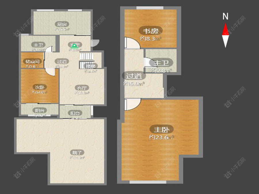 蓝色星空房源户型图 常州蓝色星空在售二手房源户型图_小牛看房