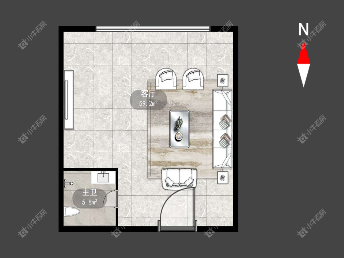 常州府琛大厦在租房源户型图_小牛看房