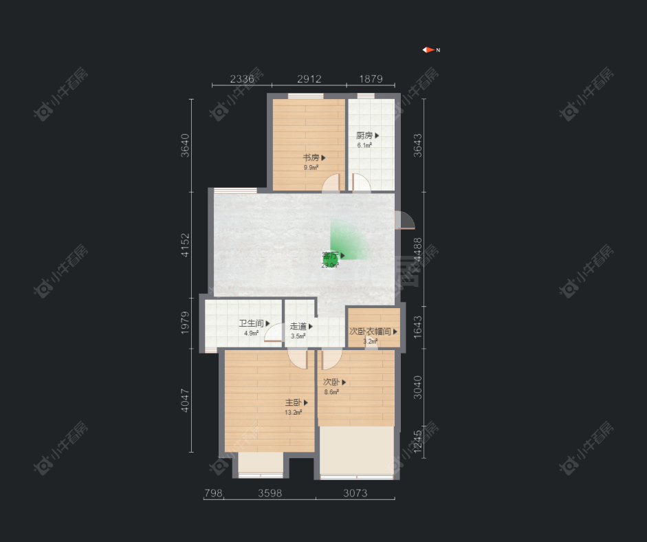 九洲新世界公馆房源户型图 常州九洲新世界公馆在售二手房源户型图_小牛看房