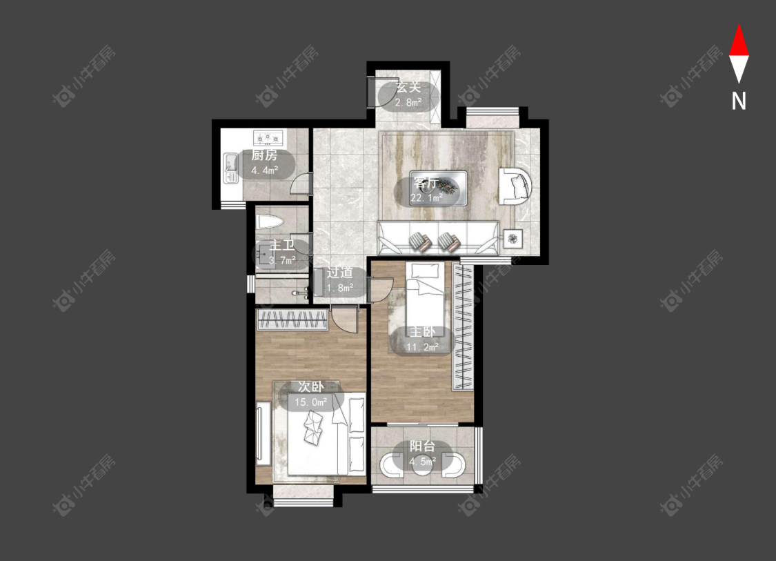 常州香梅花园在售二手房源户型图_小牛看房
