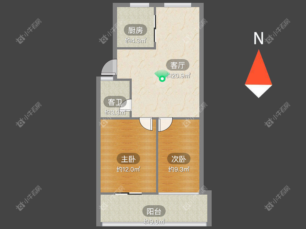 常州西新桥三村在租房源户型图_小牛看房