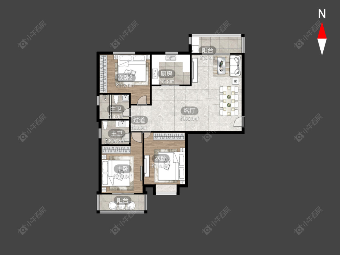 宝龙国际花园一期房源户型图 常州宝龙国际花园一期在售二手房源户型图_小牛看房