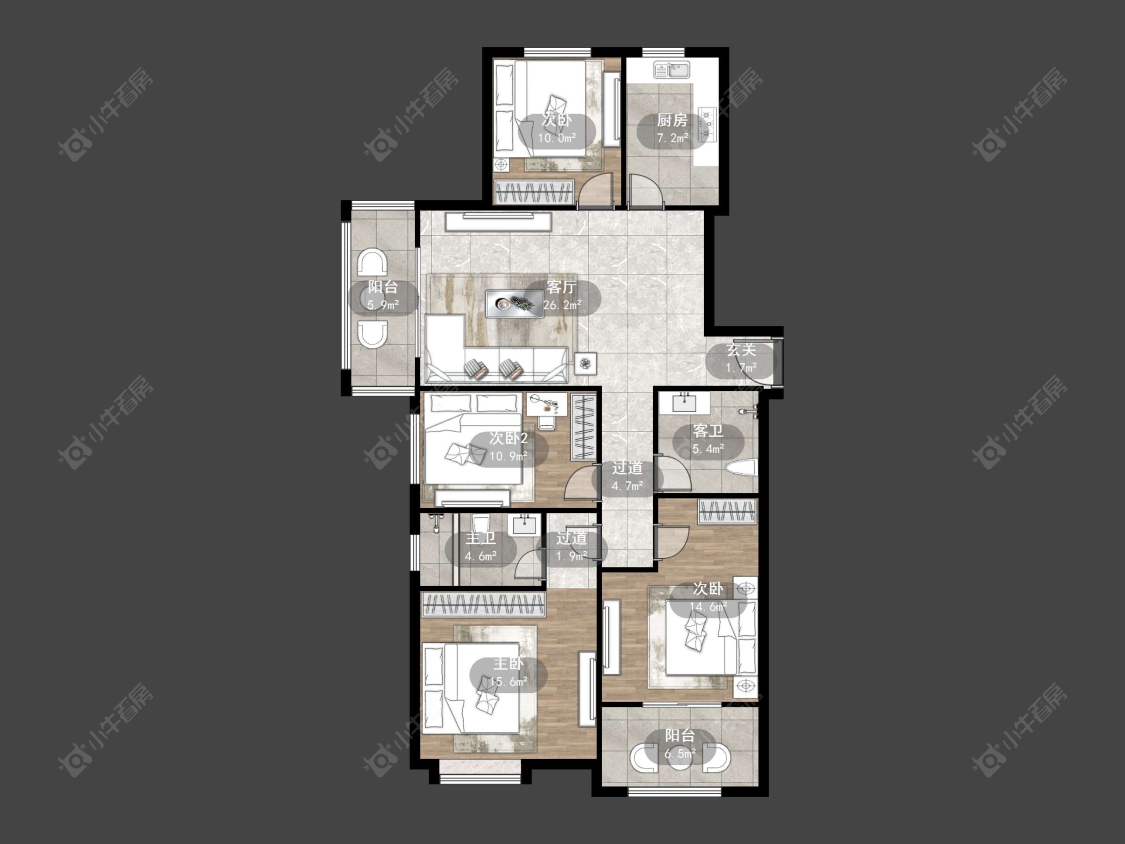 丹阳金鼎城市花园在售二手房源户型图_小牛看房