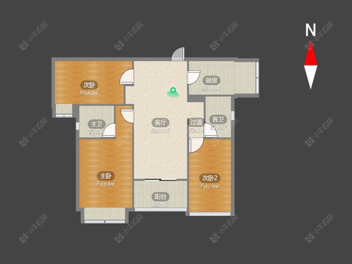 常州雅居乐星河湾在售二手房源户型图_小牛看房