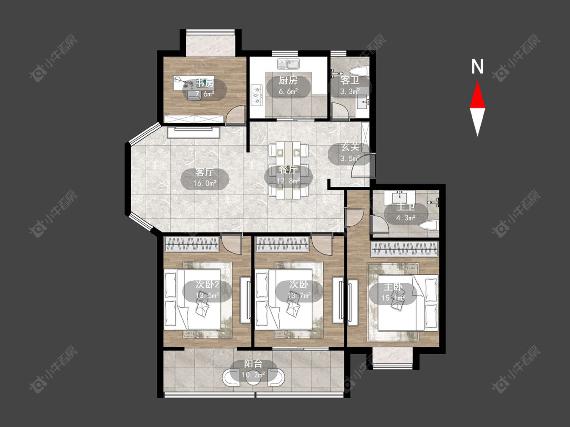 常州润德半岛在售二手房源户型图_小牛看房