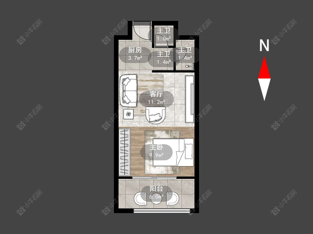 常州星河澜月湾在售二手房源户型图_小牛看房