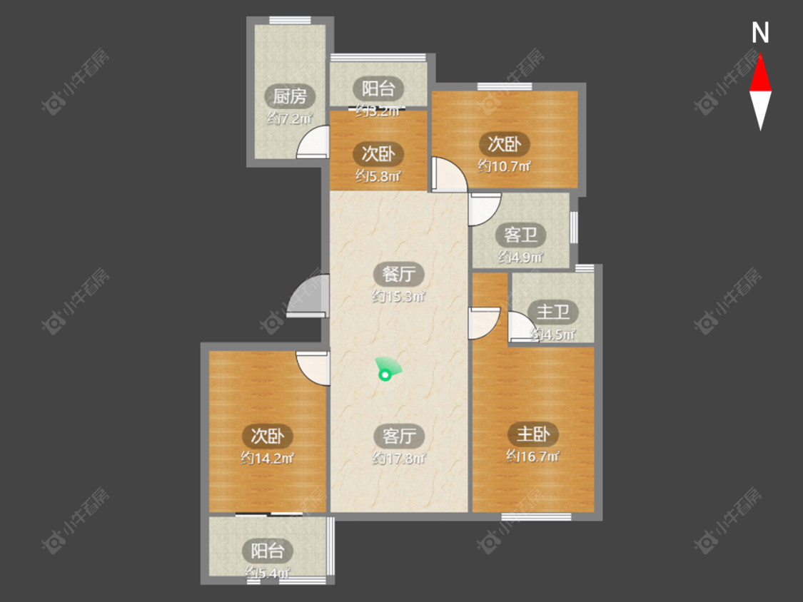 常州福临豪苑在售二手房源户型图_小牛看房