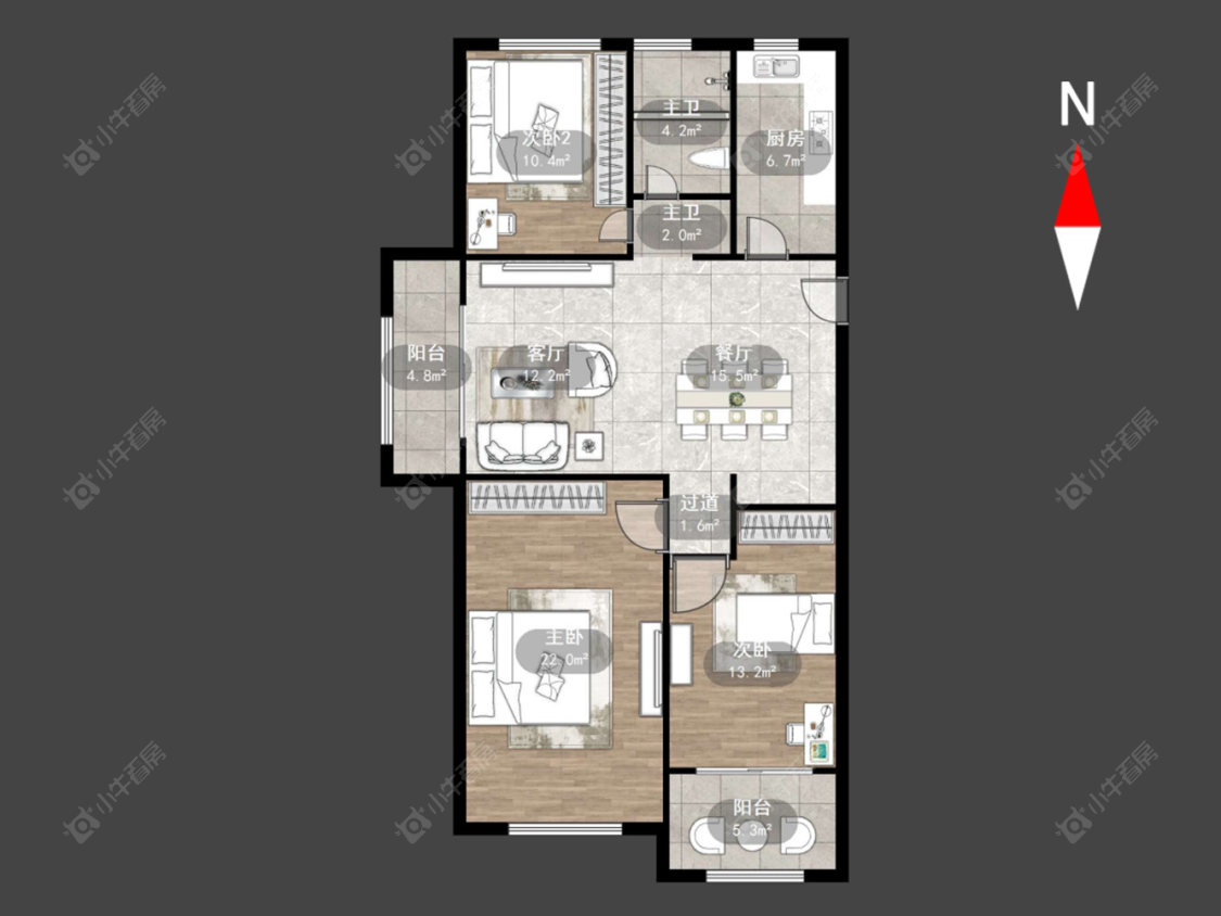 金正花园房源户型图 常州金正花园在售二手房源户型图_小牛看房