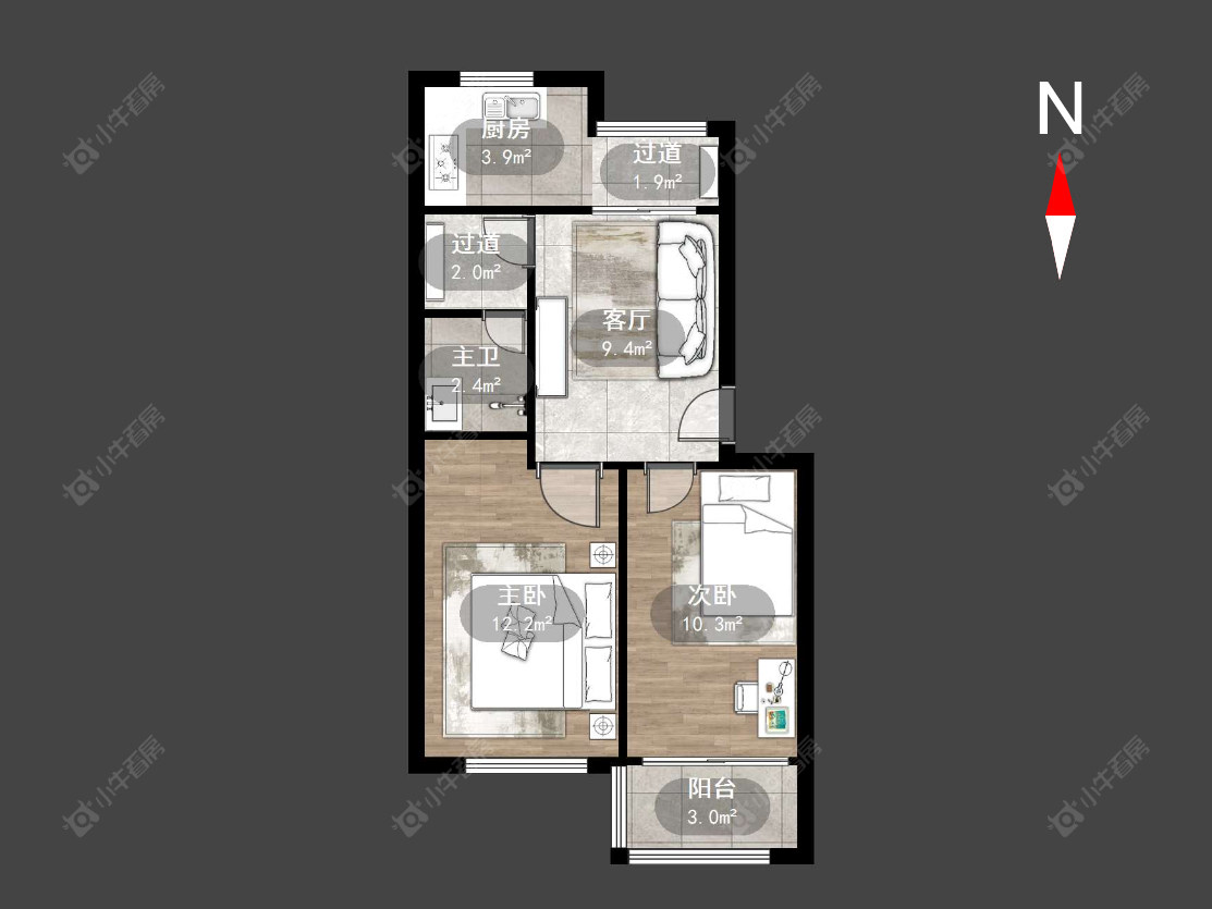 常州清凉东村在售二手房源户型图_小牛看房