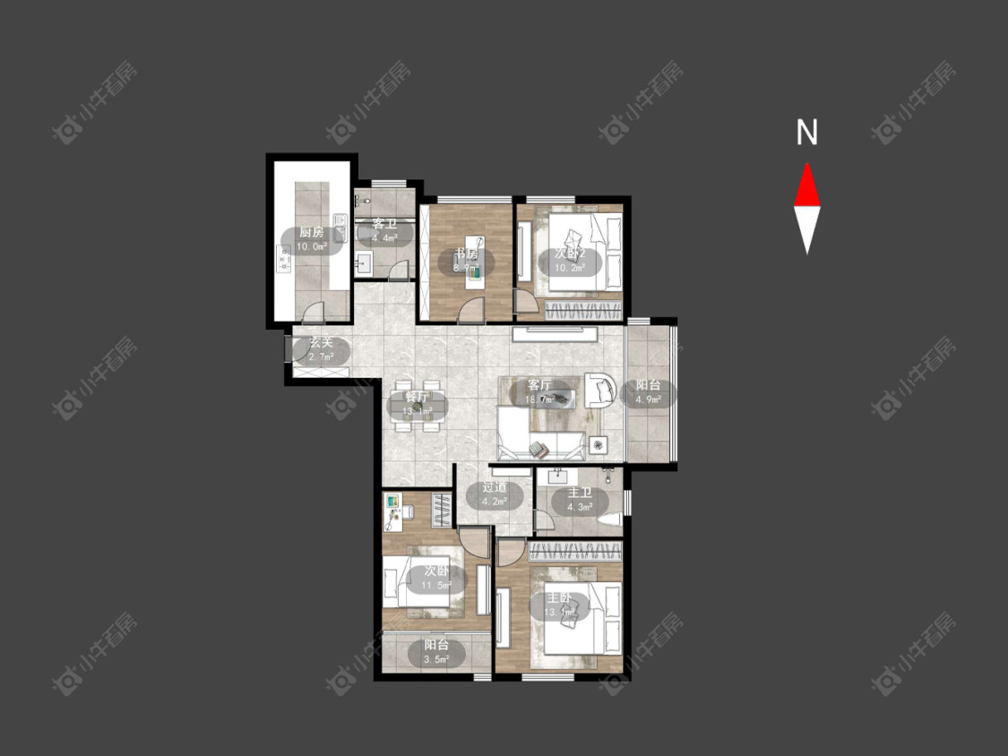 九龙仓繁华里房源户型图 常州九龙仓繁华里在售二手房源户型图_小牛看房