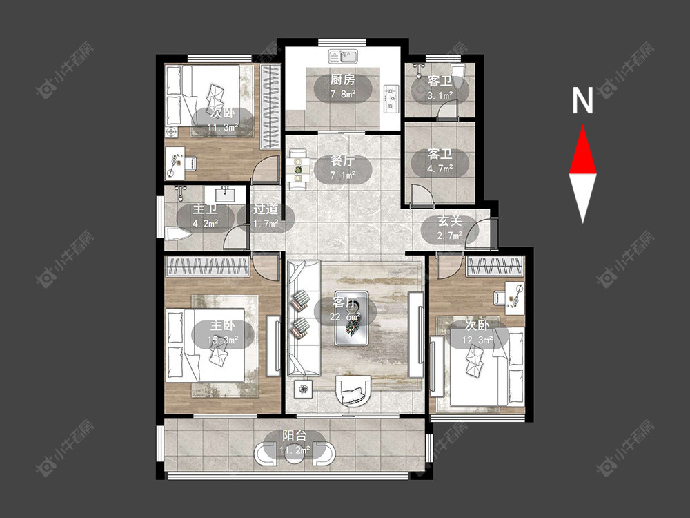 丰乐公寓南区房源户型图 常州丰乐公寓南区在售二手房源户型图_小牛看房